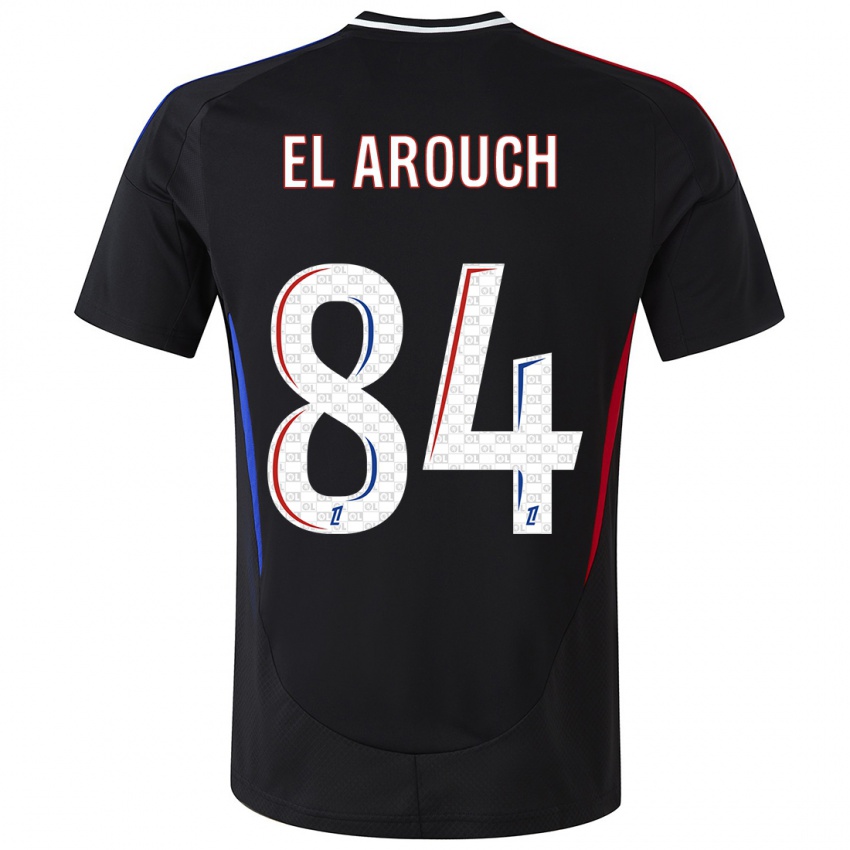 Bambino Maglia Mohamed El Arouch #84 Nero Kit Gara Away 2024/25 Maglietta