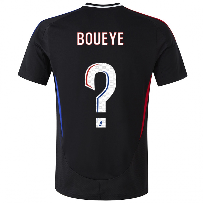 Bambino Maglia Philippe Boueye #0 Nero Kit Gara Away 2024/25 Maglietta