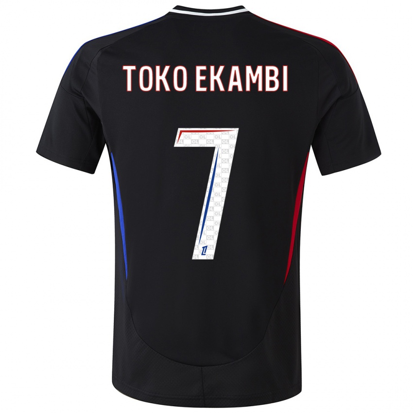 Bambino Maglia Karl Toko Ekambi #7 Nero Kit Gara Away 2024/25 Maglietta