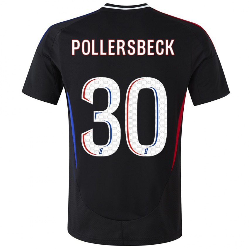 Bambino Maglia Julian Pollersbeck #30 Nero Kit Gara Away 2024/25 Maglietta