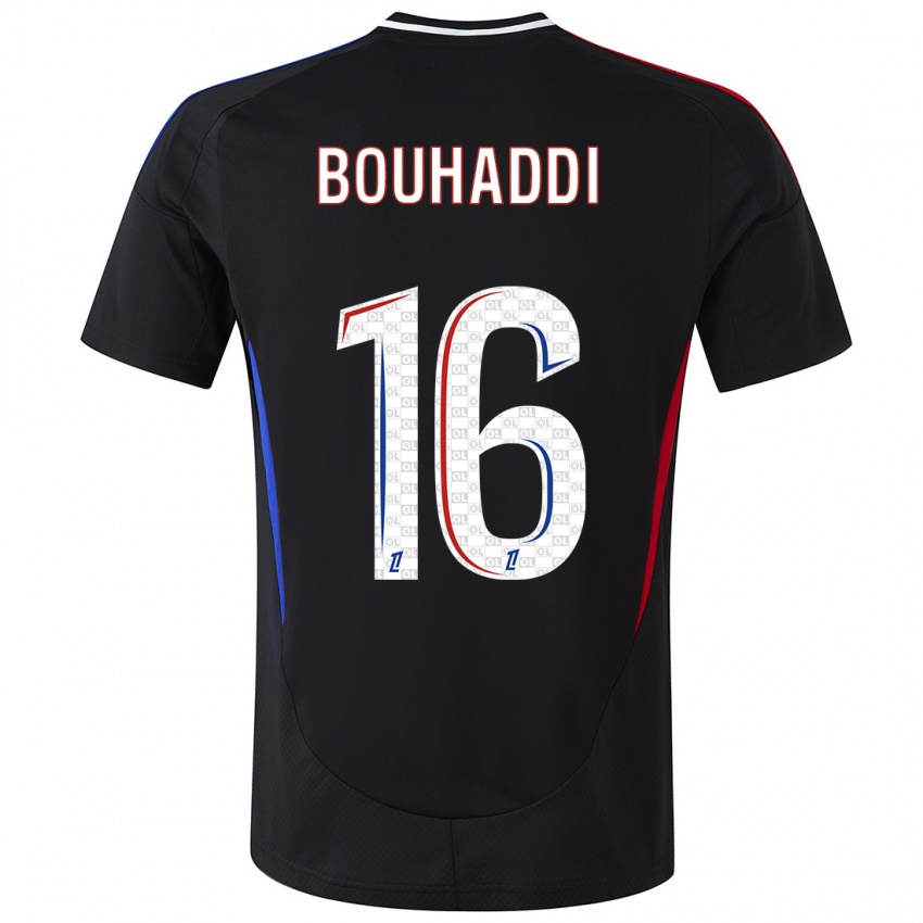 Bambino Maglia Sarah Bouhaddi #16 Nero Kit Gara Away 2024/25 Maglietta