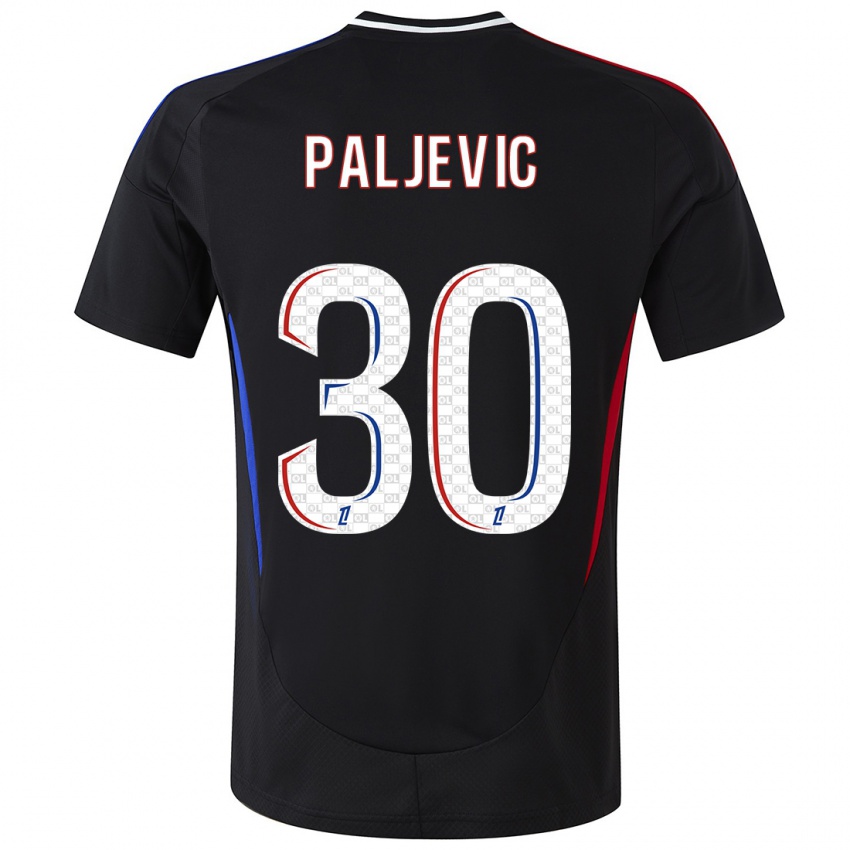 Bambino Maglia Alyssia Paljevic #30 Nero Kit Gara Away 2024/25 Maglietta