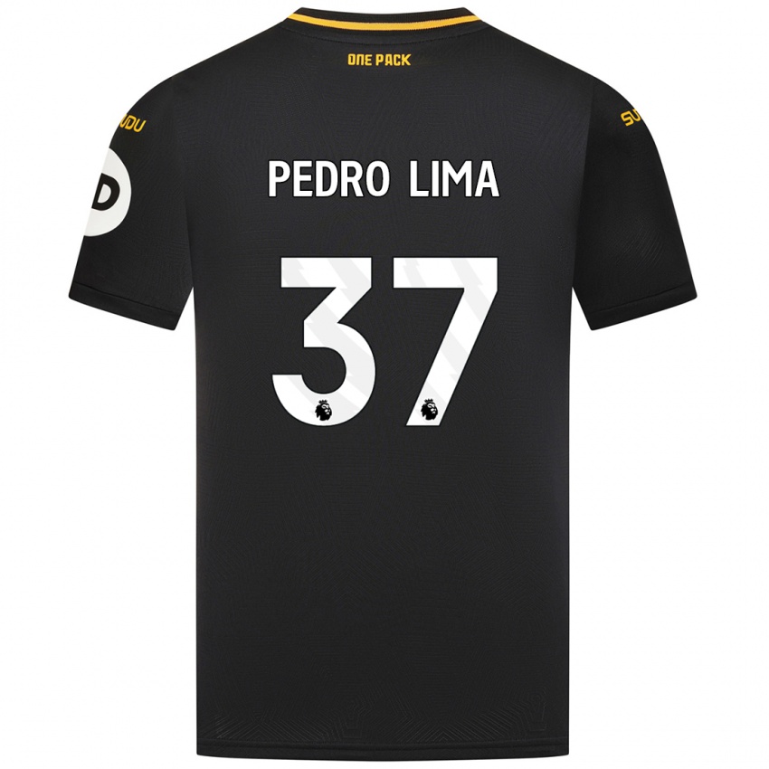 Bambino Maglia Pedro Lima #37 Nero Kit Gara Away 2024/25 Maglietta