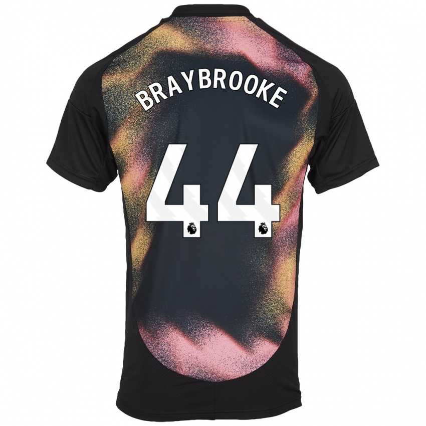 Bambino Maglia Sammy Braybrooke #44 Nero Bianco Kit Gara Away 2024/25 Maglietta