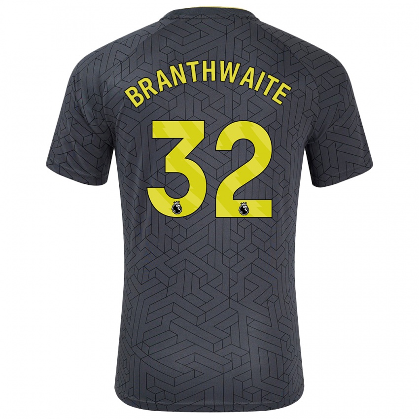 Bambino Maglia Jarrad Branthwaite #32 Nero Giallo Kit Gara Away 2024/25 Maglietta