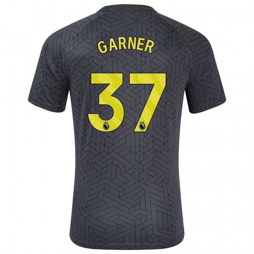 Bambino Maglia James Garner #37 Nero Giallo Kit Gara Away 2024/25 Maglietta