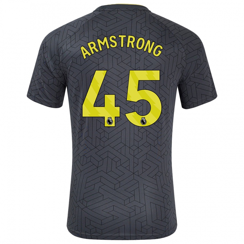 Bambino Maglia Harrison Armstrong #45 Nero Giallo Kit Gara Away 2024/25 Maglietta