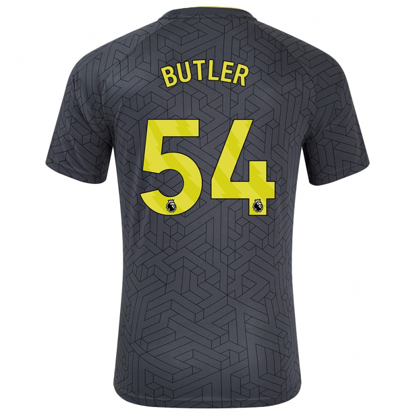 Bambino Maglia Jack Butler #54 Nero Giallo Kit Gara Away 2024/25 Maglietta