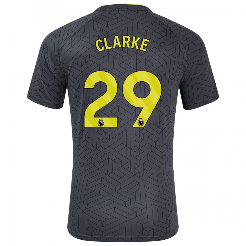 Bambino Maglia Abbey Clarke #29 Nero Giallo Kit Gara Away 2024/25 Maglietta