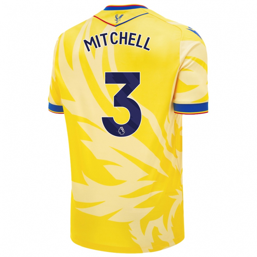 Bambino Maglia Tyrick Mitchell #3 Giallo Kit Gara Away 2024/25 Maglietta