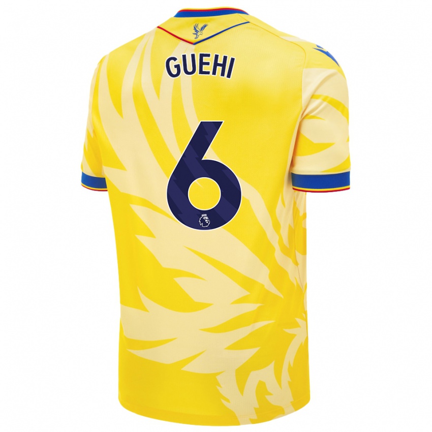 Bambino Maglia Marc Guéhi #6 Giallo Kit Gara Away 2024/25 Maglietta