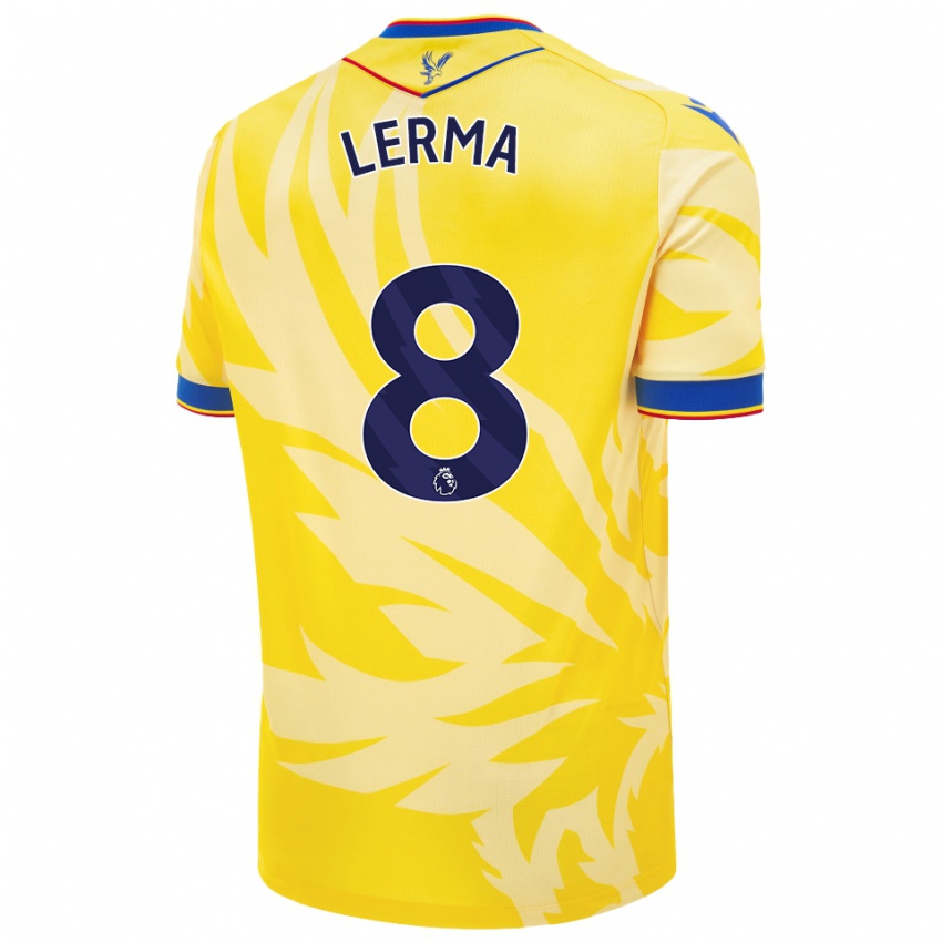 Bambino Maglia Jefferson Lerma #8 Giallo Kit Gara Away 2024/25 Maglietta