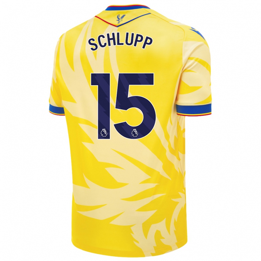 Bambino Maglia Jeffrey Schlupp #15 Giallo Kit Gara Away 2024/25 Maglietta