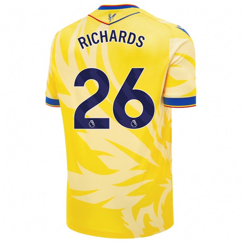 Bambino Maglia Chris Richards #26 Giallo Kit Gara Away 2024/25 Maglietta