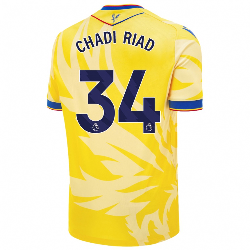 Bambino Maglia Chadi Riad #34 Giallo Kit Gara Away 2024/25 Maglietta