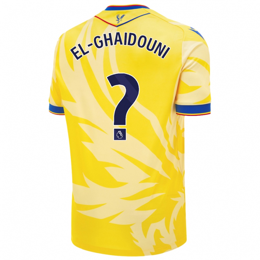 Bambino Maglia Nabil El-Ghaidouni Taitt #0 Giallo Kit Gara Away 2024/25 Maglietta