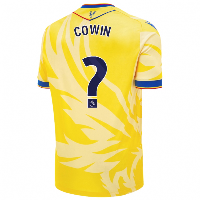 Bambino Maglia Freddie Cowin #0 Giallo Kit Gara Away 2024/25 Maglietta