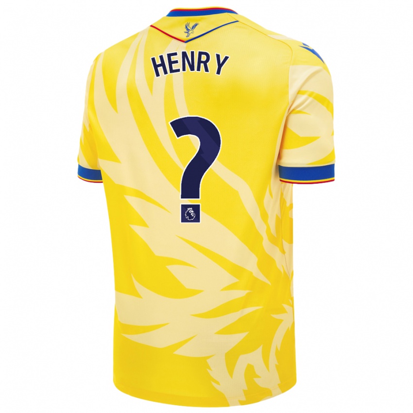 Bambino Maglia Zack Henry #0 Giallo Kit Gara Away 2024/25 Maglietta