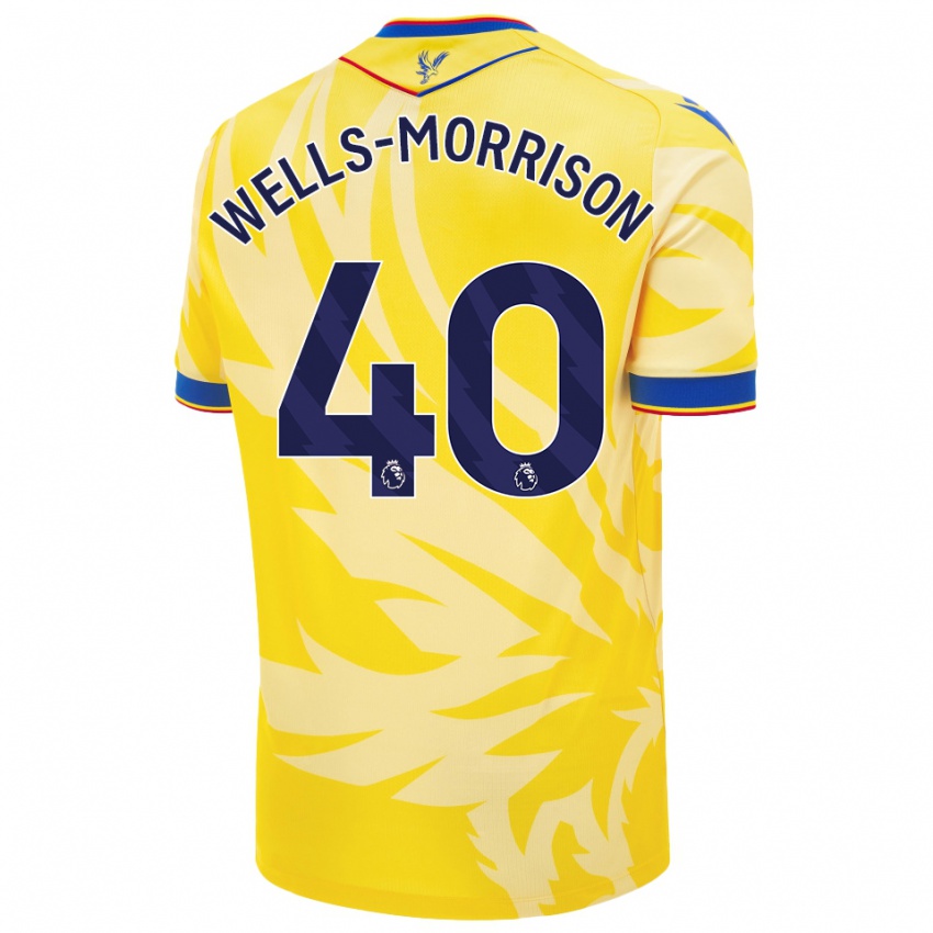 Bambino Maglia Jack Wells-Morrison #40 Giallo Kit Gara Away 2024/25 Maglietta