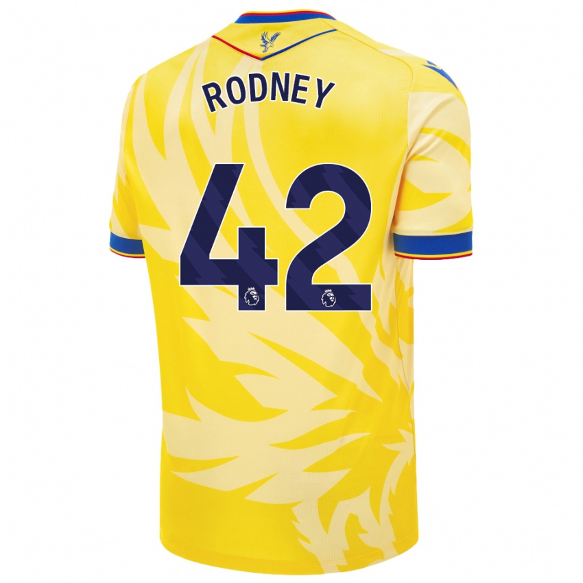 Bambino Maglia Kaden Rodney #42 Giallo Kit Gara Away 2024/25 Maglietta