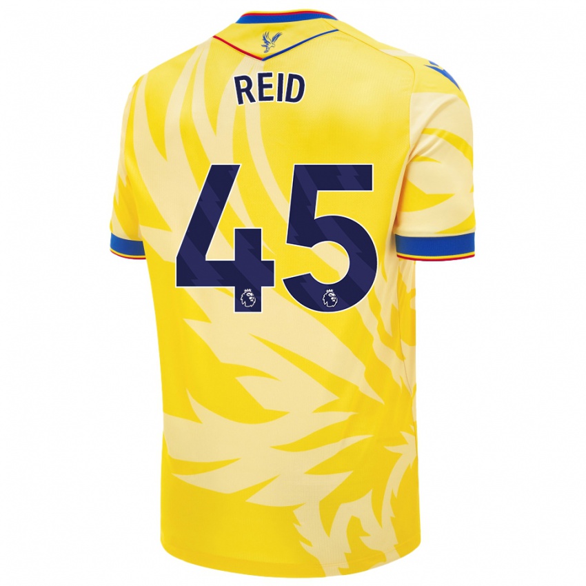 Bambino Maglia Dylan Reid #45 Giallo Kit Gara Away 2024/25 Maglietta