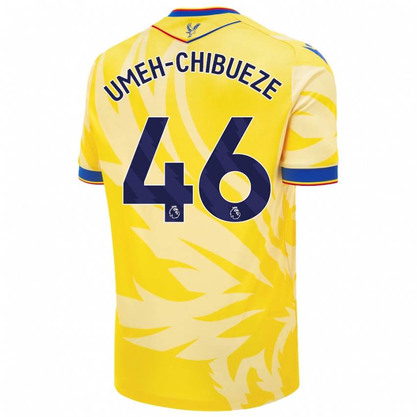 Bambino Maglia Franco Umeh-Chibueze #46 Giallo Kit Gara Away 2024/25 Maglietta