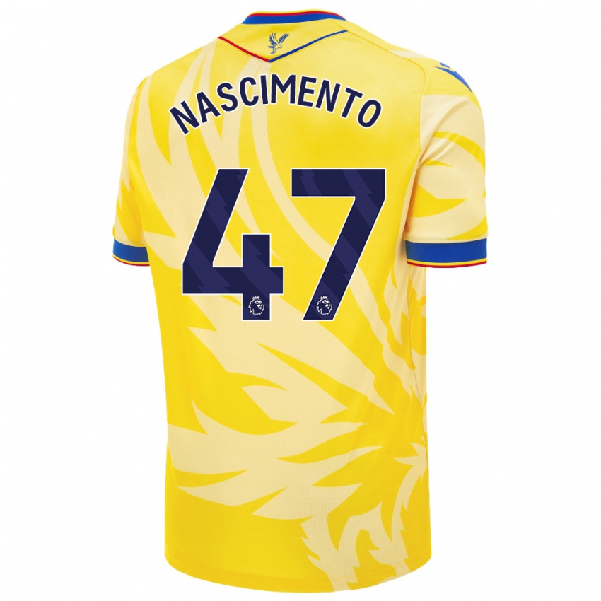 Bambino Maglia Adler Nascimento #47 Giallo Kit Gara Away 2024/25 Maglietta