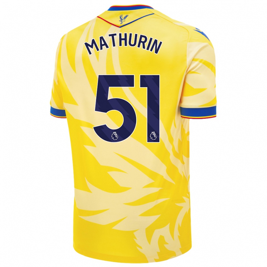 Bambino Maglia Roshaun Mathurin #51 Giallo Kit Gara Away 2024/25 Maglietta