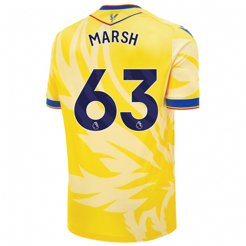 Bambino Maglia Zach Marsh #63 Giallo Kit Gara Away 2024/25 Maglietta