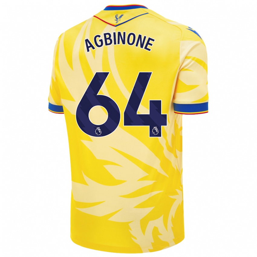 Bambino Maglia Asher Agbinone #64 Giallo Kit Gara Away 2024/25 Maglietta