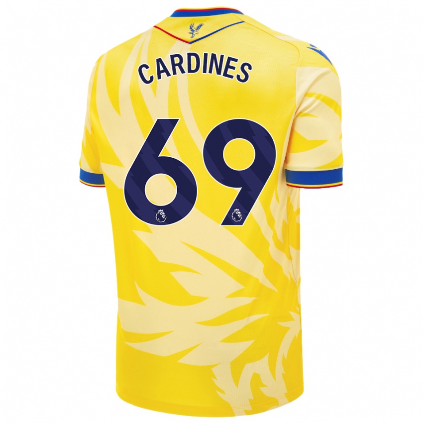 Bambino Maglia Rio Cardines #69 Giallo Kit Gara Away 2024/25 Maglietta