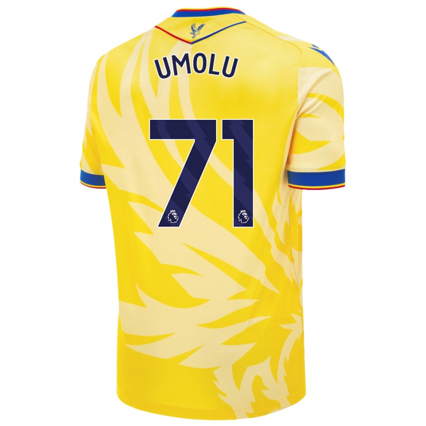 Bambino Maglia Jemiah Umolu #71 Giallo Kit Gara Away 2024/25 Maglietta