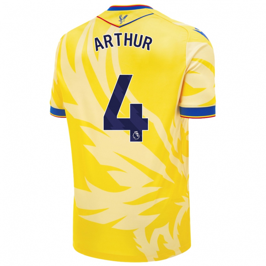 Bambino Maglia Chloe Arthur #4 Giallo Kit Gara Away 2024/25 Maglietta