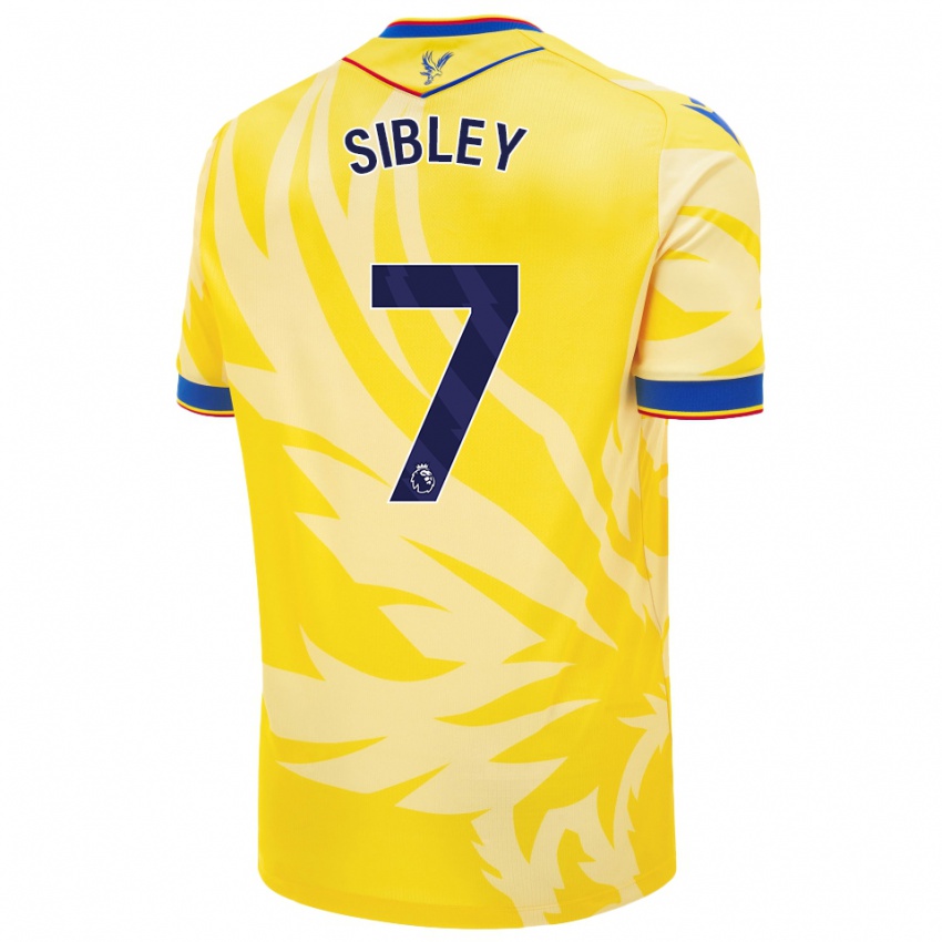 Bambino Maglia Isabella Sibley #7 Giallo Kit Gara Away 2024/25 Maglietta