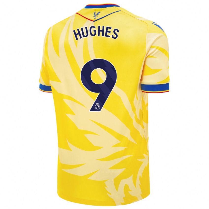 Bambino Maglia Elise Hughes #9 Giallo Kit Gara Away 2024/25 Maglietta