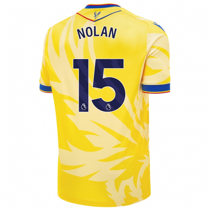 Bambino Maglia Hayley Nolan #15 Giallo Kit Gara Away 2024/25 Maglietta