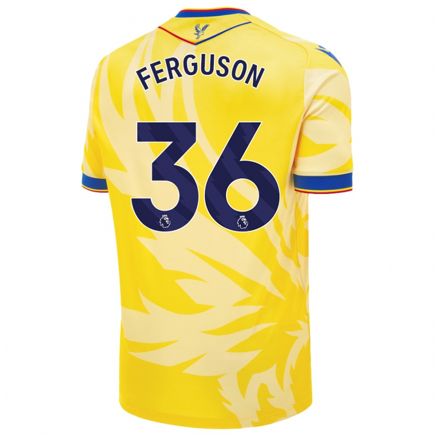 Bambino Maglia Nathan Ferguson #36 Giallo Kit Gara Away 2024/25 Maglietta