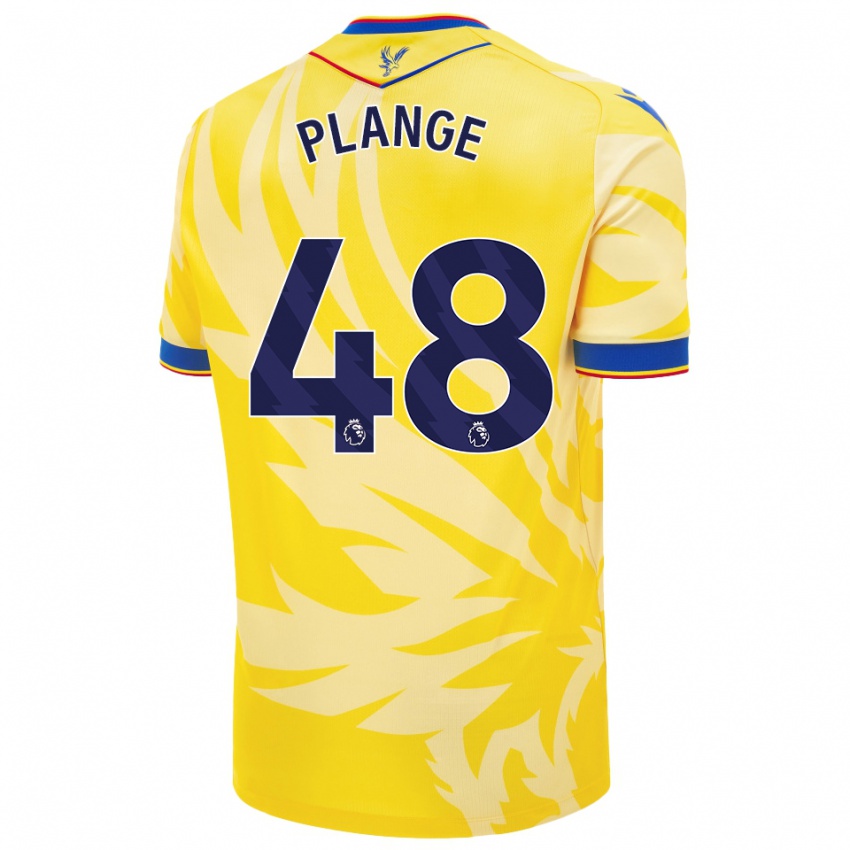 Bambino Maglia Luke Plange #48 Giallo Kit Gara Away 2024/25 Maglietta