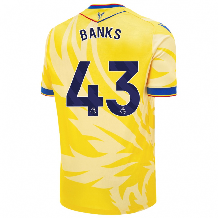 Bambino Maglia Scott Banks #43 Giallo Kit Gara Away 2024/25 Maglietta