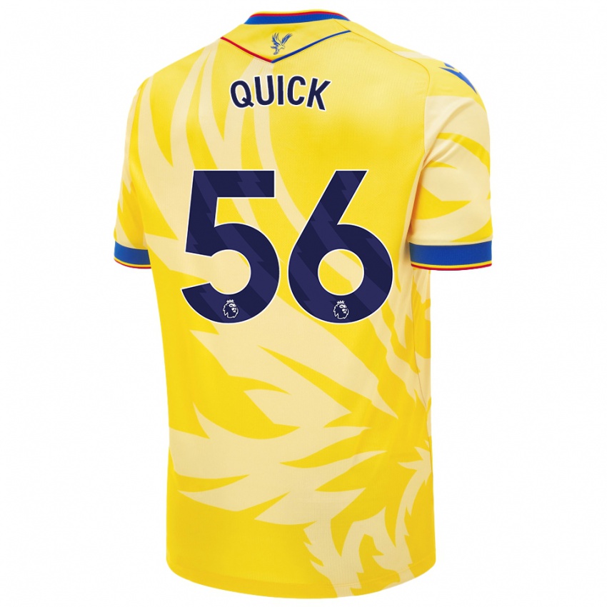 Bambino Maglia Daniel Quick #56 Giallo Kit Gara Away 2024/25 Maglietta