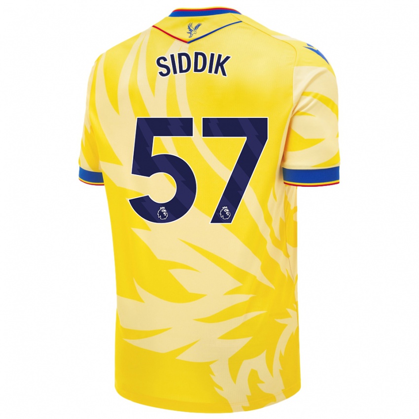 Bambino Maglia Cardo Siddik #57 Giallo Kit Gara Away 2024/25 Maglietta