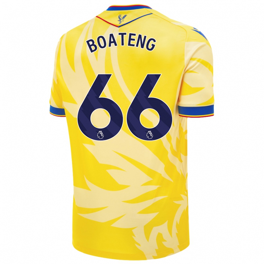 Bambino Maglia David Boateng #66 Giallo Kit Gara Away 2024/25 Maglietta