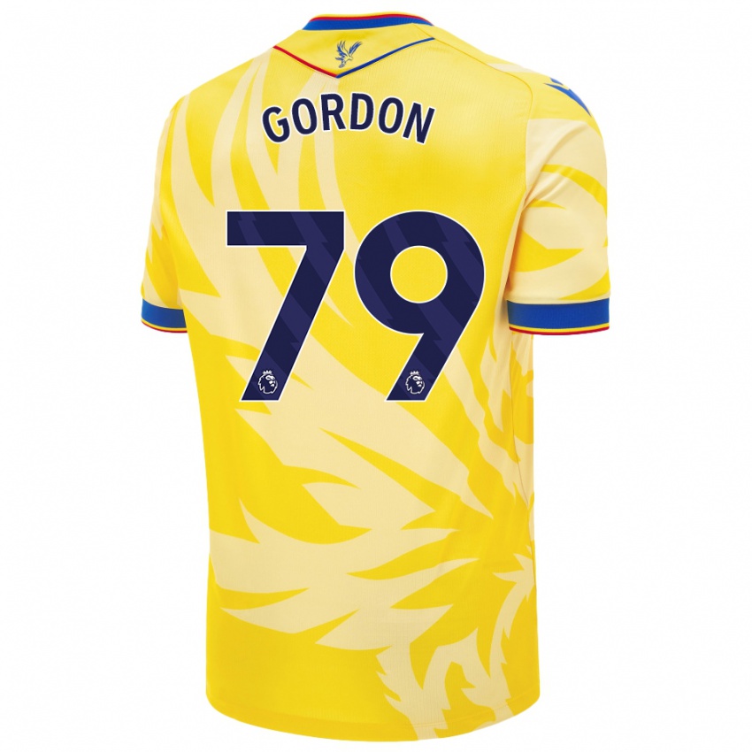 Bambino Maglia John-Kymani Gordon #79 Giallo Kit Gara Away 2024/25 Maglietta