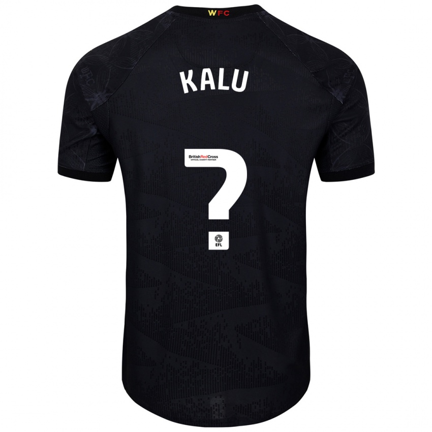 Bambino Maglia Samuel Kalu #0 Nero Bianco Kit Gara Away 2024/25 Maglietta