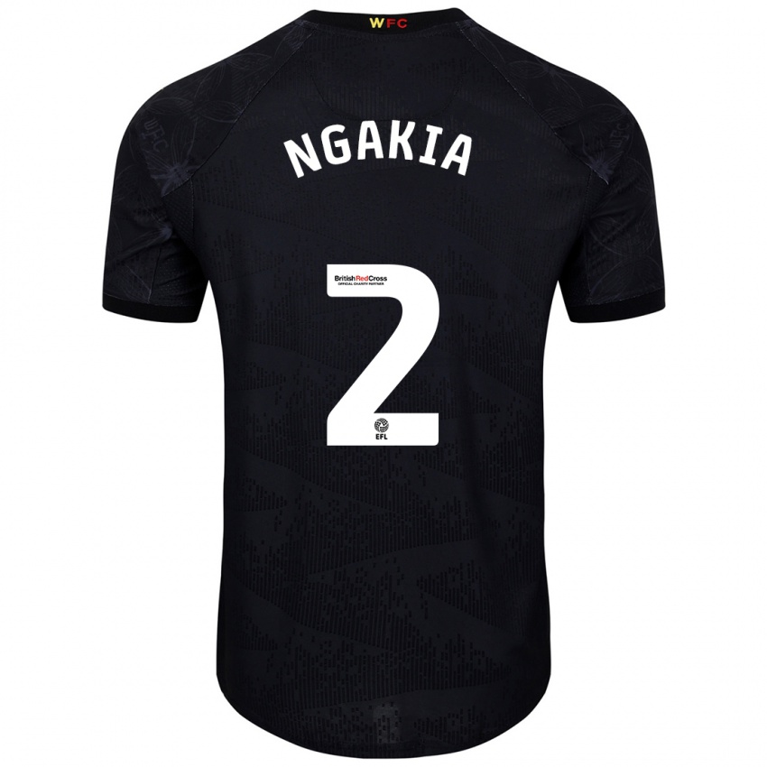 Bambino Maglia Jeremy Ngakia #2 Nero Bianco Kit Gara Away 2024/25 Maglietta