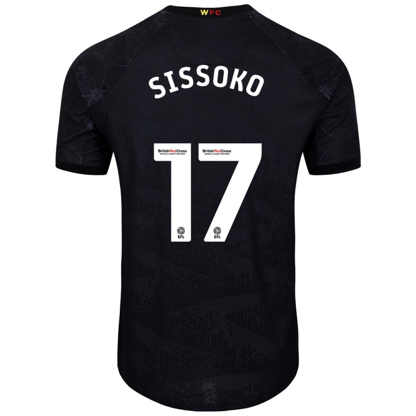 Bambino Maglia Moussa Sissoko #17 Nero Bianco Kit Gara Away 2024/25 Maglietta