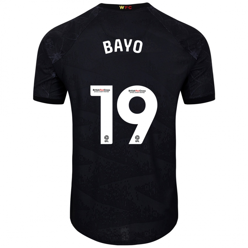 Bambino Maglia Vakoun Bayo #19 Nero Bianco Kit Gara Away 2024/25 Maglietta