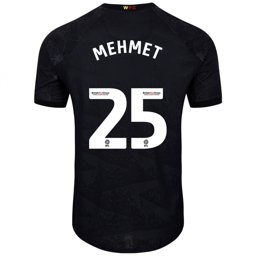 Bambino Maglia Melis Mehmet #25 Nero Bianco Kit Gara Away 2024/25 Maglietta