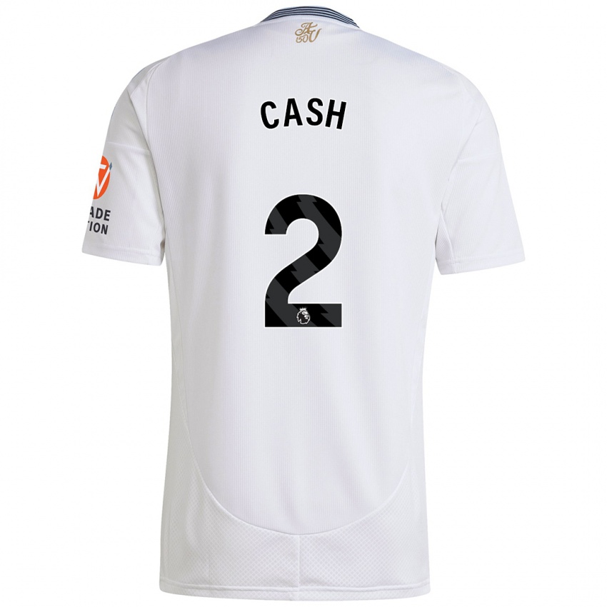 Bambino Maglia Matty Cash #2 Bianco Kit Gara Away 2024/25 Maglietta