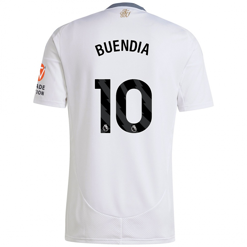 Bambino Maglia Emiliano Buendía #10 Bianco Kit Gara Away 2024/25 Maglietta